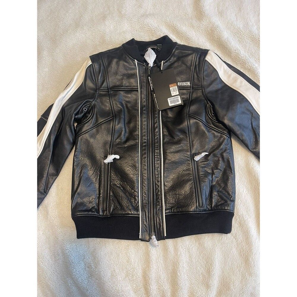 NWT Women's Harley-Davidson Piper Bomber Leather Jacket 97027 size Large L - Picture 4 of 7